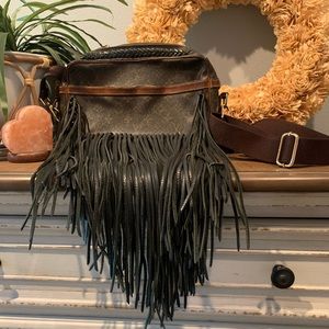 The Riviera Vintage boho LV shoulder bag.